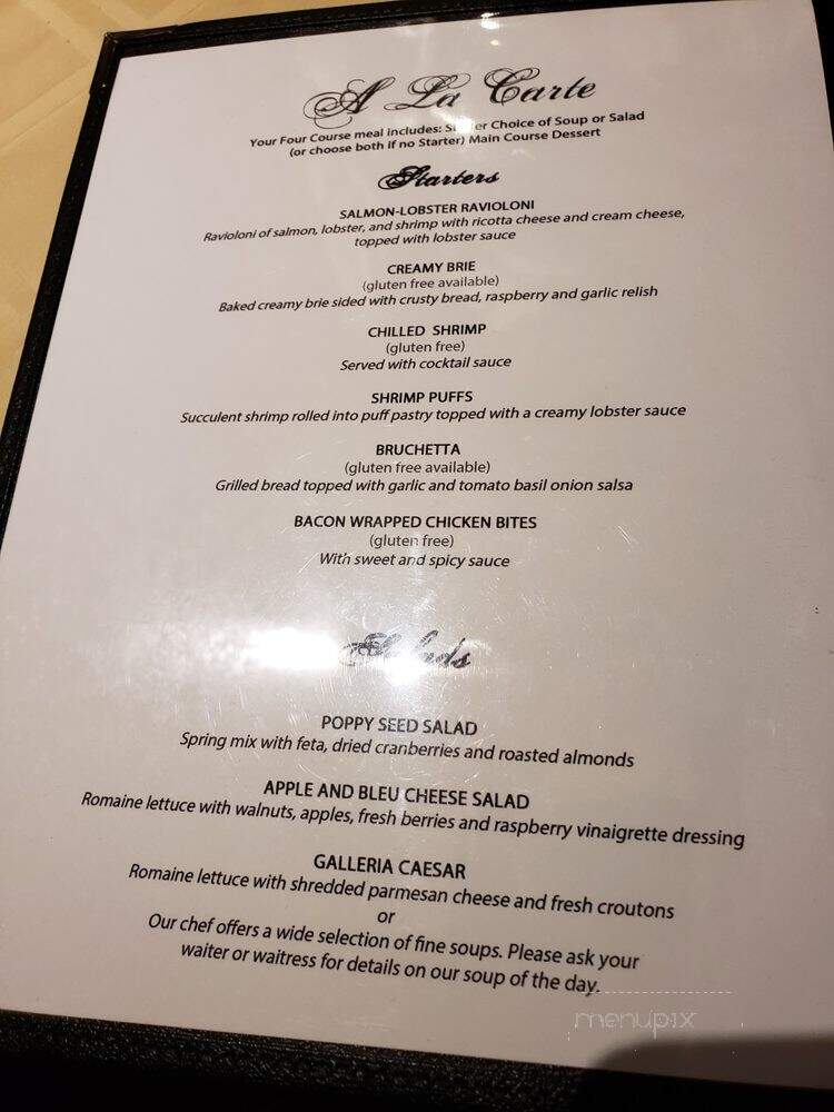 Galleria d Paco - Waterloo, IA menu_pic