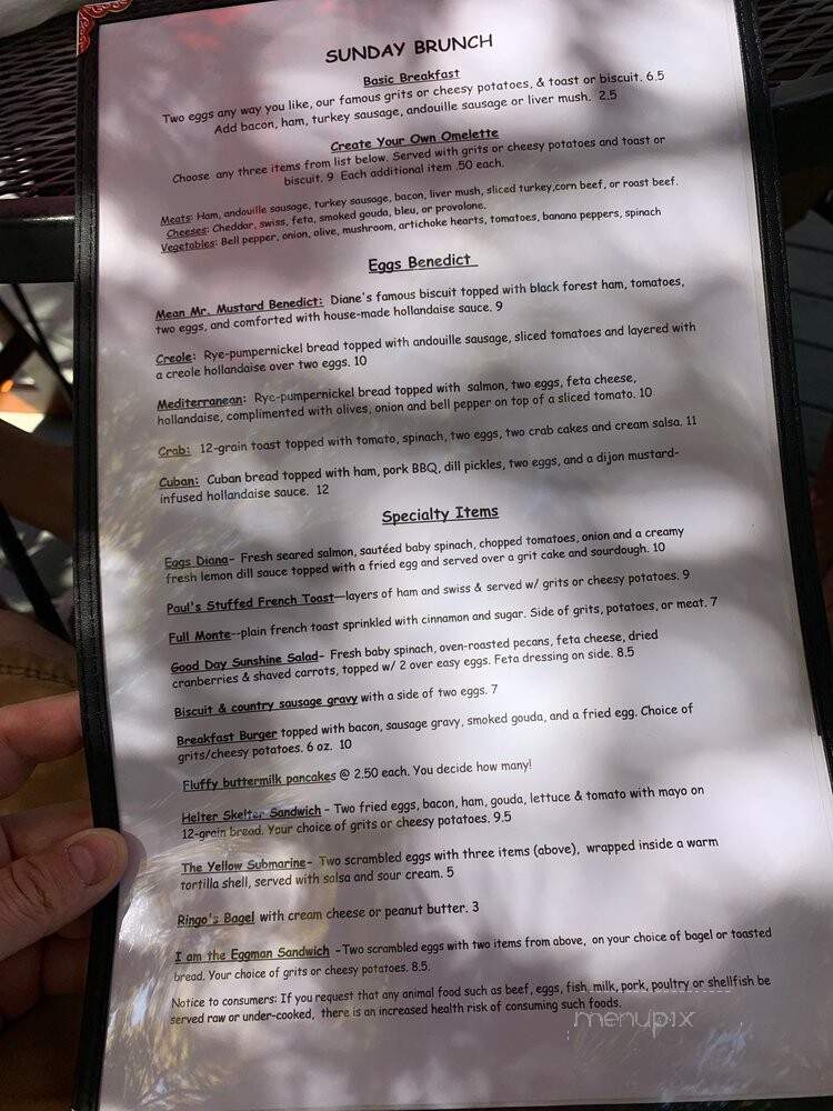 Mean Mr. Mustard's Cafe - Hendersonville, NC menu_pic