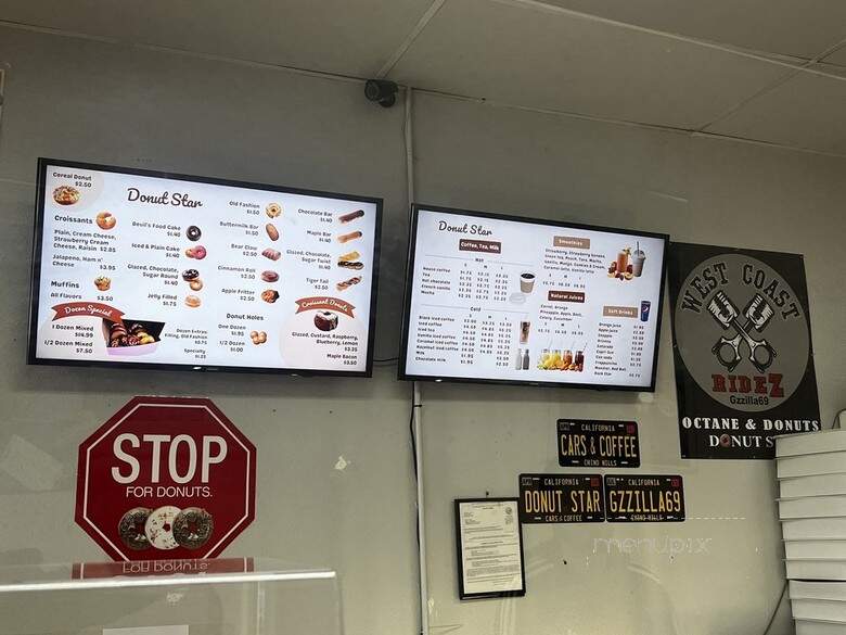 Donut Star - Chino Hills, CA menu_pic