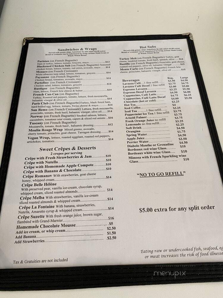 Paris Bakery & Cafe - West Palm Beach, FL menu_pic