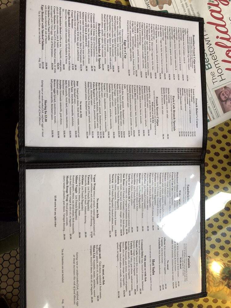 Paris Bakery & Cafe - West Palm Beach, FL menu_pic