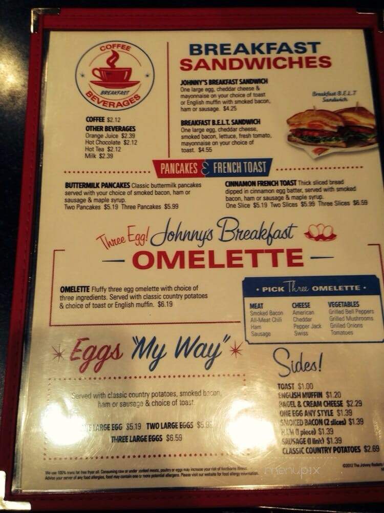 Johnny Rocket's at Mohegan Sun at Pocono Downs - Wilkes Barre, PA menu_pic