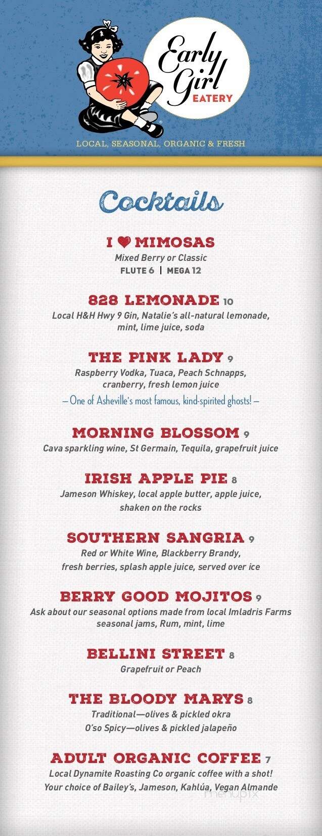 Early Girl Eatery - Asheville, NC menu_pic