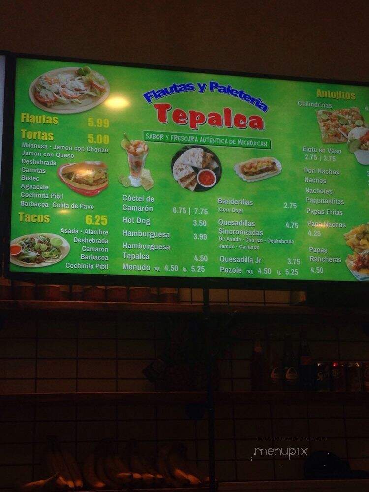 Flautas y Paleteria Tepalca - El Paso, TX