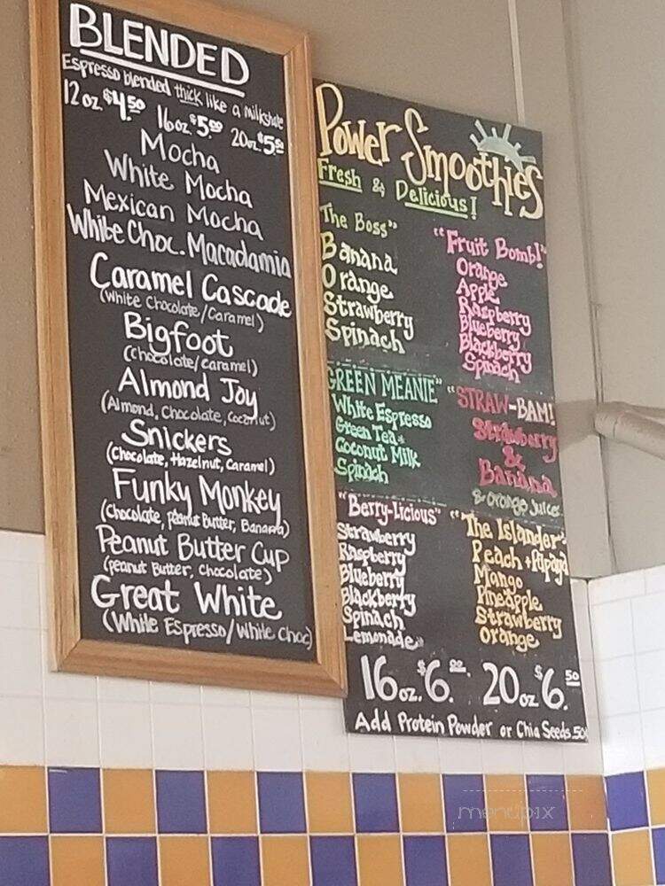Seaside Coffee House - Seaside, OR menu_pic