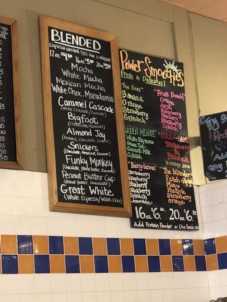 Seaside Coffee House - Seaside, OR menu_pic