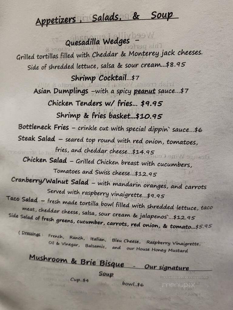 Big Trout - Weedville, PA menu_pic