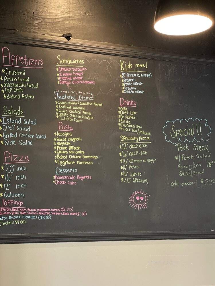 Main Street Italian Bistro - Springville, AL menu_pic