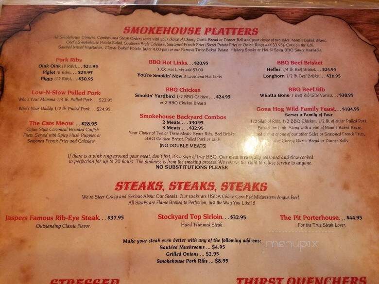 Jasper's Smokehouse and Steaks - Big Bear Lake, CA