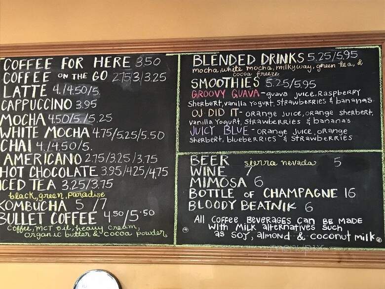 Beatnik's Coffee House - Chico, CA menu_pic