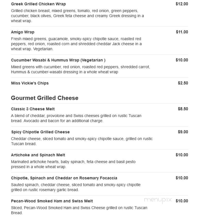 Blackbird Cafe - Groton, MA menu_pic