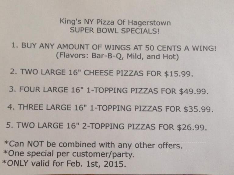 King's New York Pizza - Hagerstown, MD