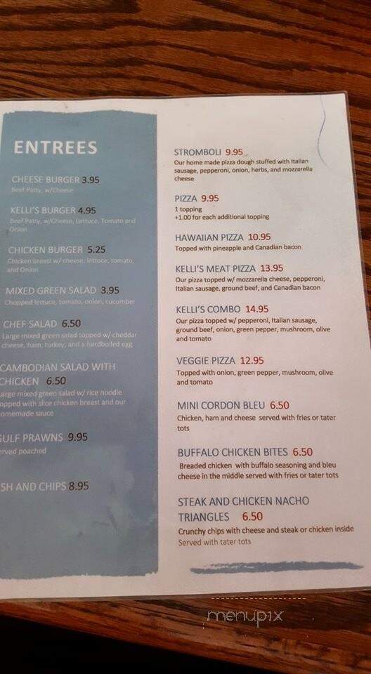 Kelli's - Salem, OR menu_pic