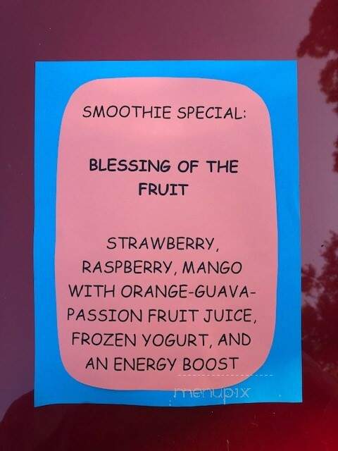 Smoothy Booty Cafe - Wakefield, RI menu_pic