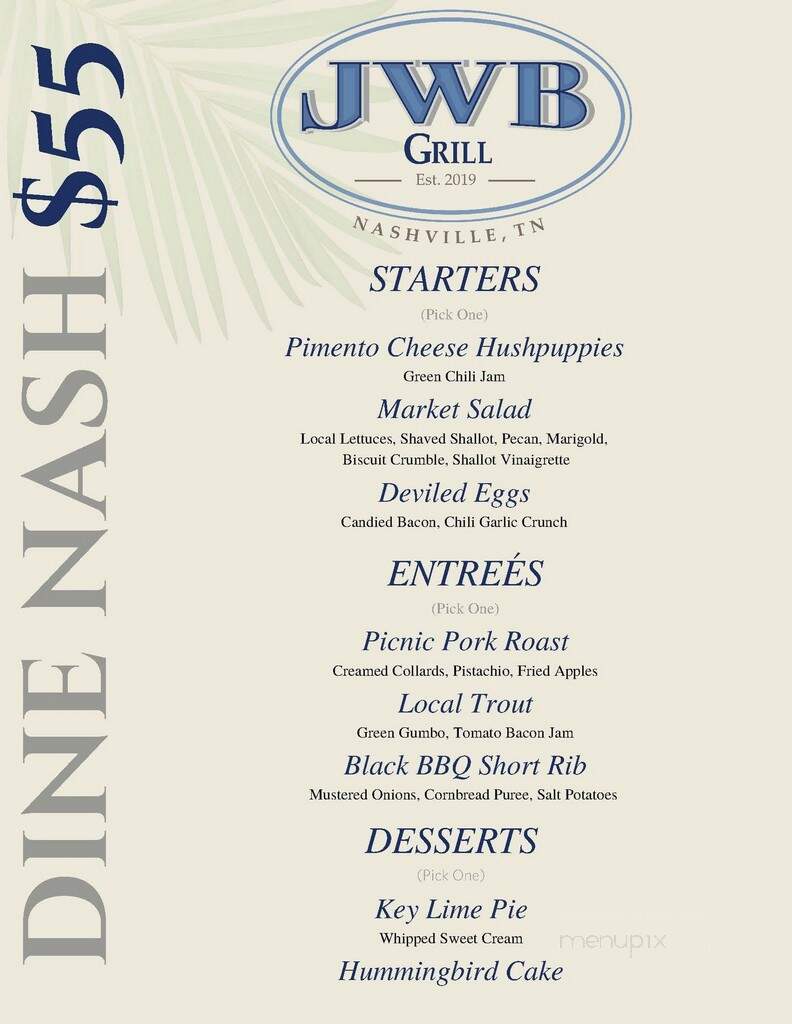 Margaritaville Nashville - Nashville, TN menu_pic