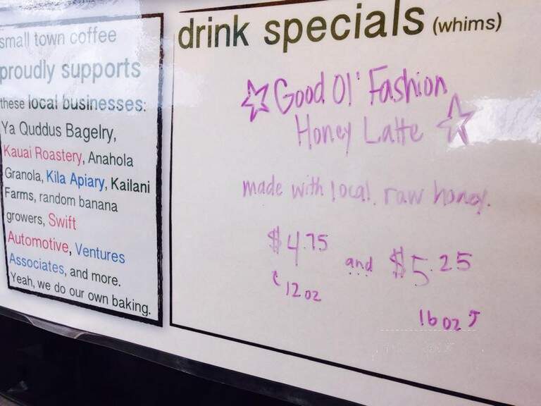 Small Town Coffee - Kapaa, HI menu_pic