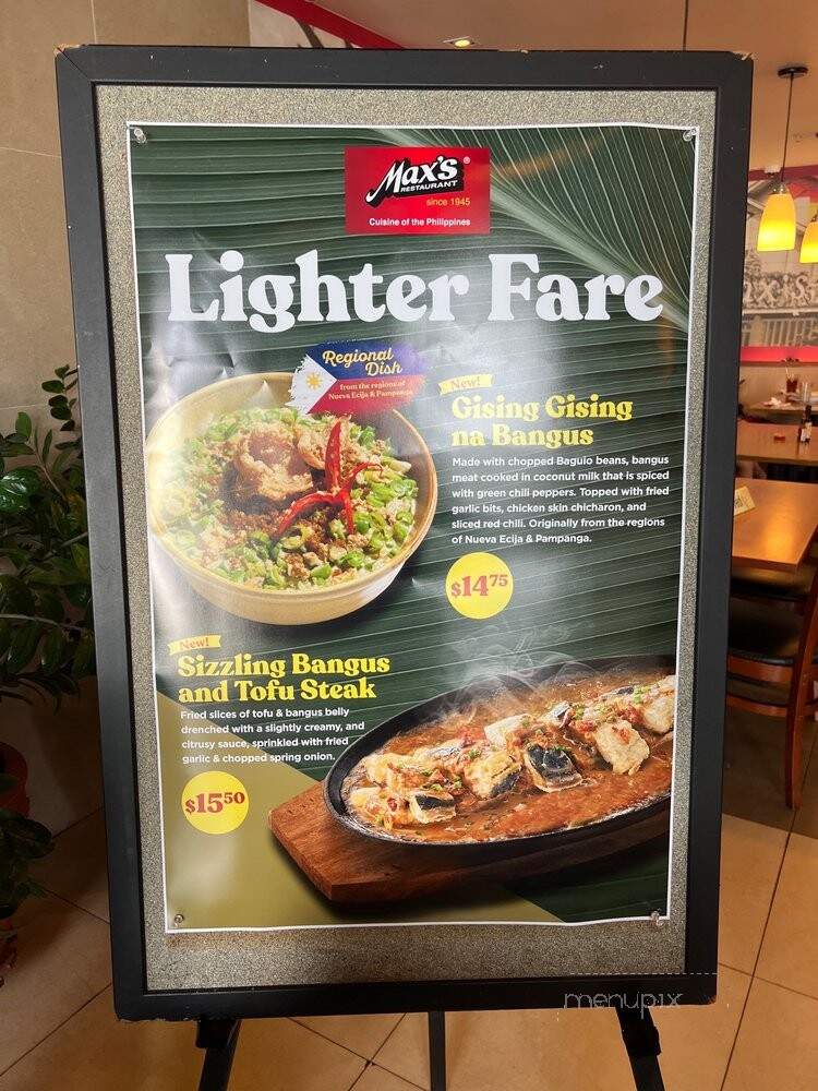 Max's Of Manila - Honolulu, HI menu_pic