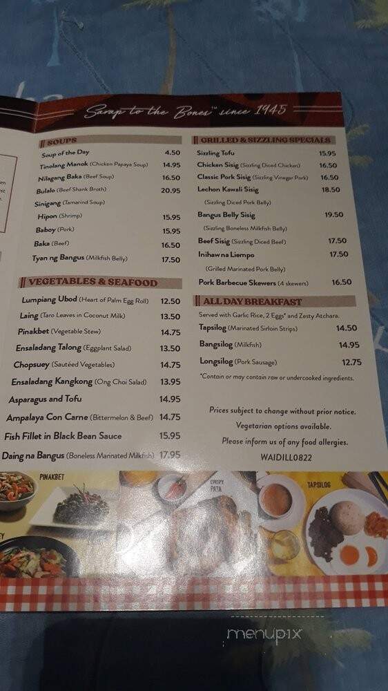Max's Of Manila - Honolulu, HI menu_pic