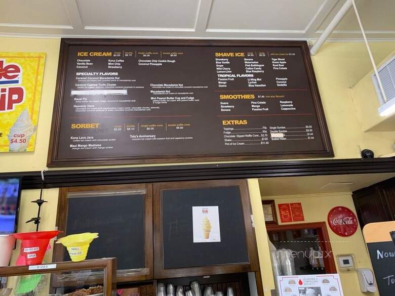 Lappert's Ice Cream - Lahaina, HI menu_pic