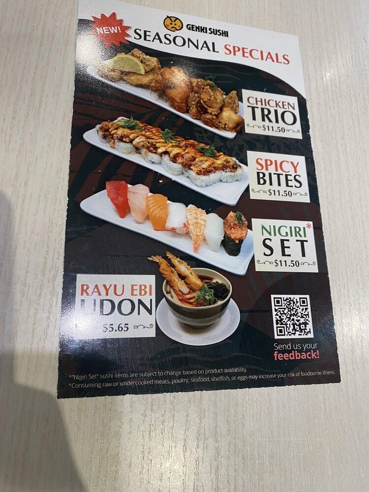 Genki Sushi - Kahului, HI menu_pic