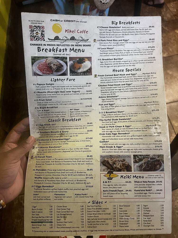 Kihei Caffe - Kihei, HI menu_pic