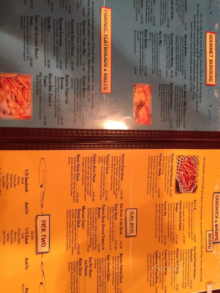 Eggington's Restaurant - Casper, WY menu_pic