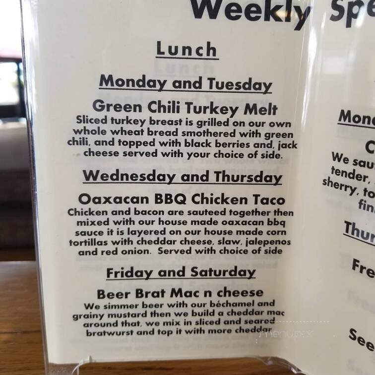 Jeffrey's Bistro - Laramie, WY menu_pic