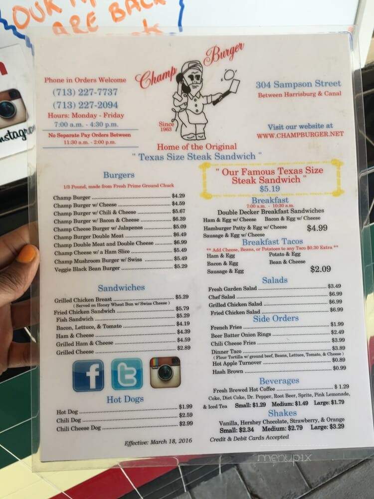 Champ-Burger - Houston, TX