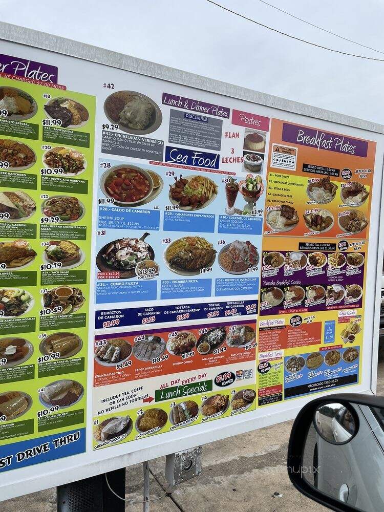 Ranchito Taqueria & Restaurant - Houston, TX menu_pic