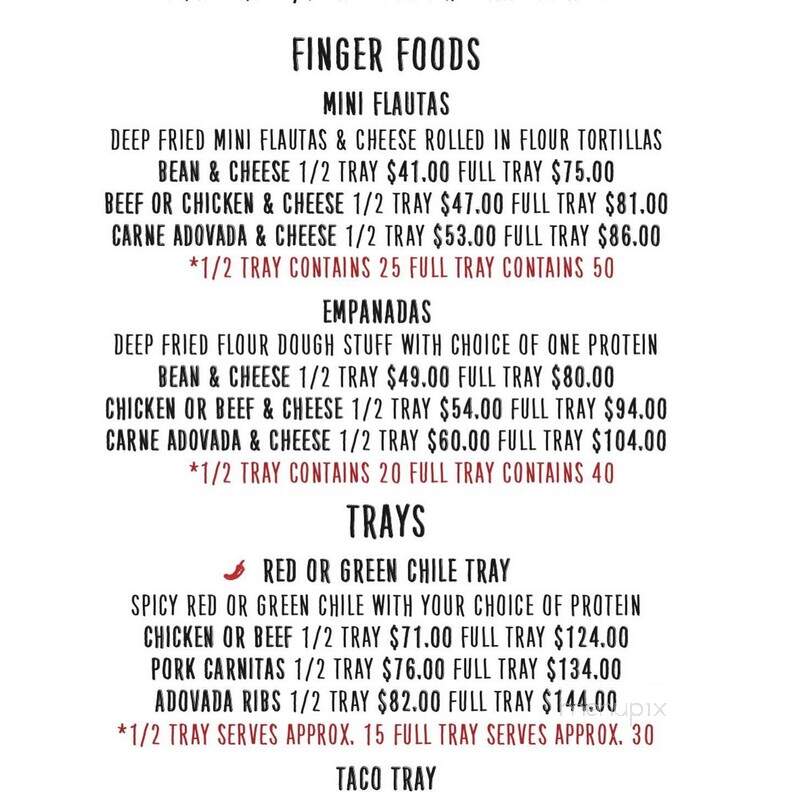 Los Dos Molinos - Mesa, AZ menu_pic