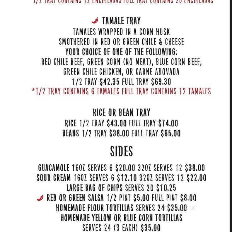 Los Dos Molinos - Mesa, AZ menu_pic