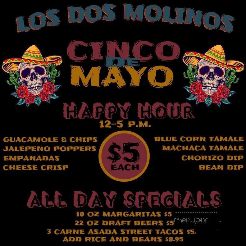 Los Dos Molinos - Mesa, AZ menu_pic