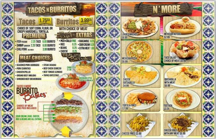 Taco's & More - Maricopa, AZ menu_pic