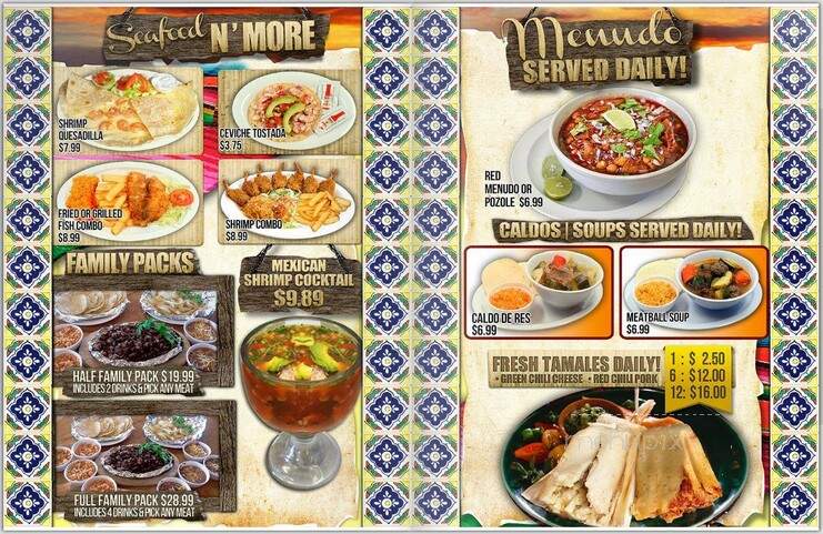 Taco's & More - Maricopa, AZ menu_pic