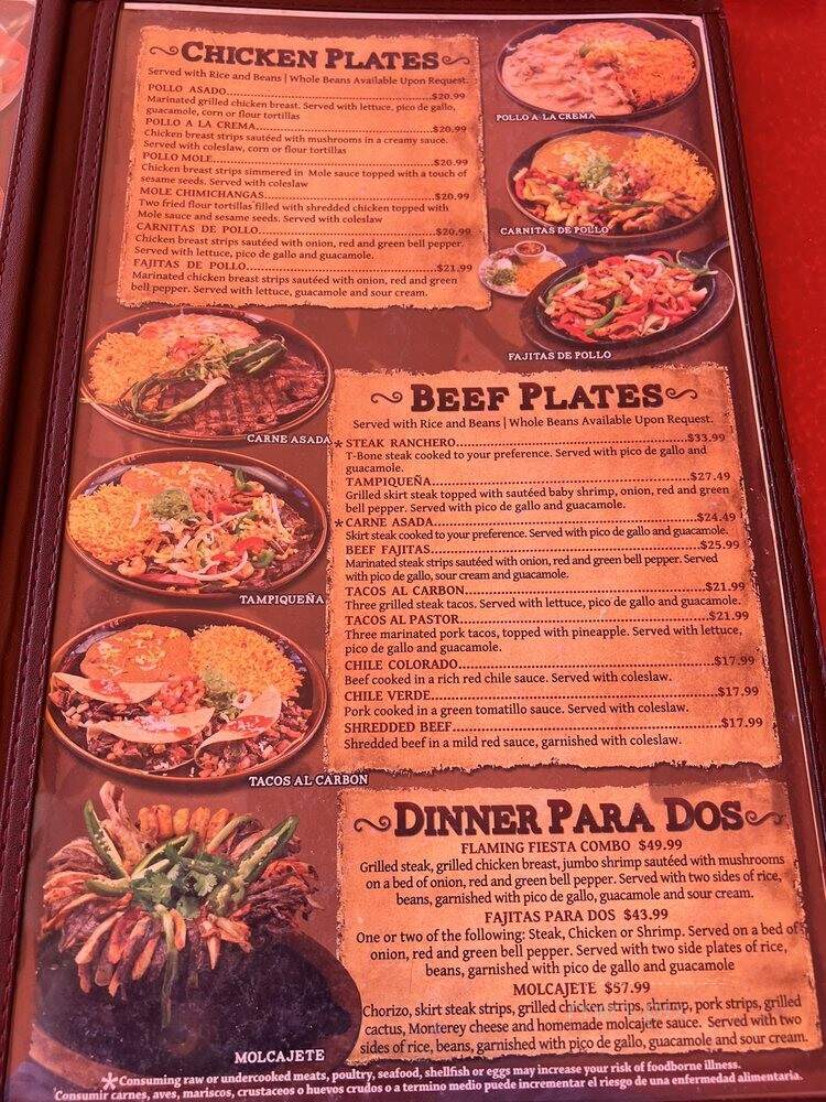 Fiesta Mexicana Family - Page, AZ menu_pic