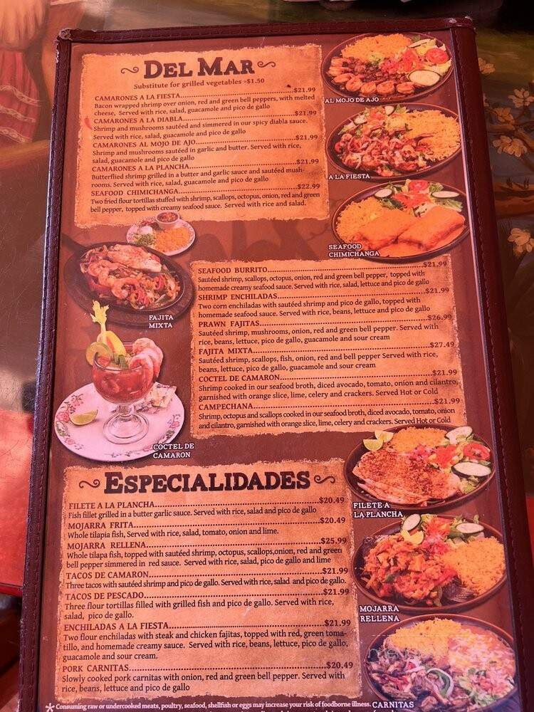 Fiesta Mexicana Family - Page, AZ menu_pic