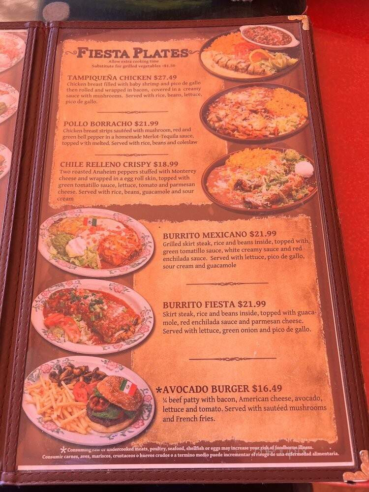 Fiesta Mexicana Family - Page, AZ menu_pic