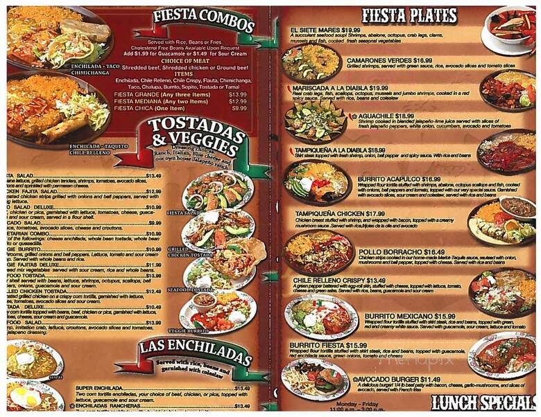 Fiesta Mexicana Family - Page, AZ menu_pic