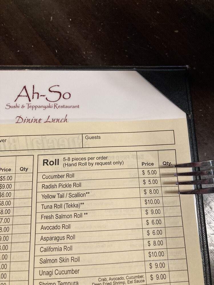 Ah-So Sushi & Steak - Peoria, AZ