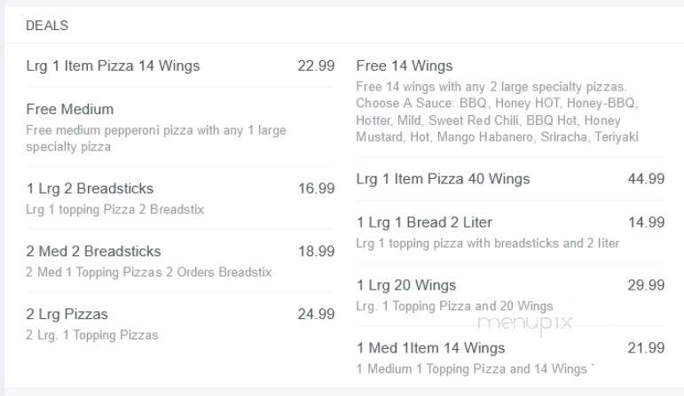 Pizza Edge - Tuba City, AZ menu_pic
