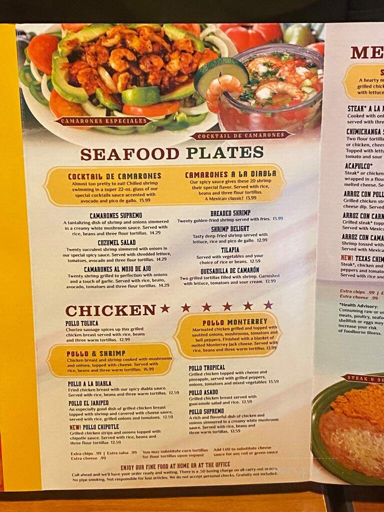 El Jaripeo - Indianapolis, IN menu_pic