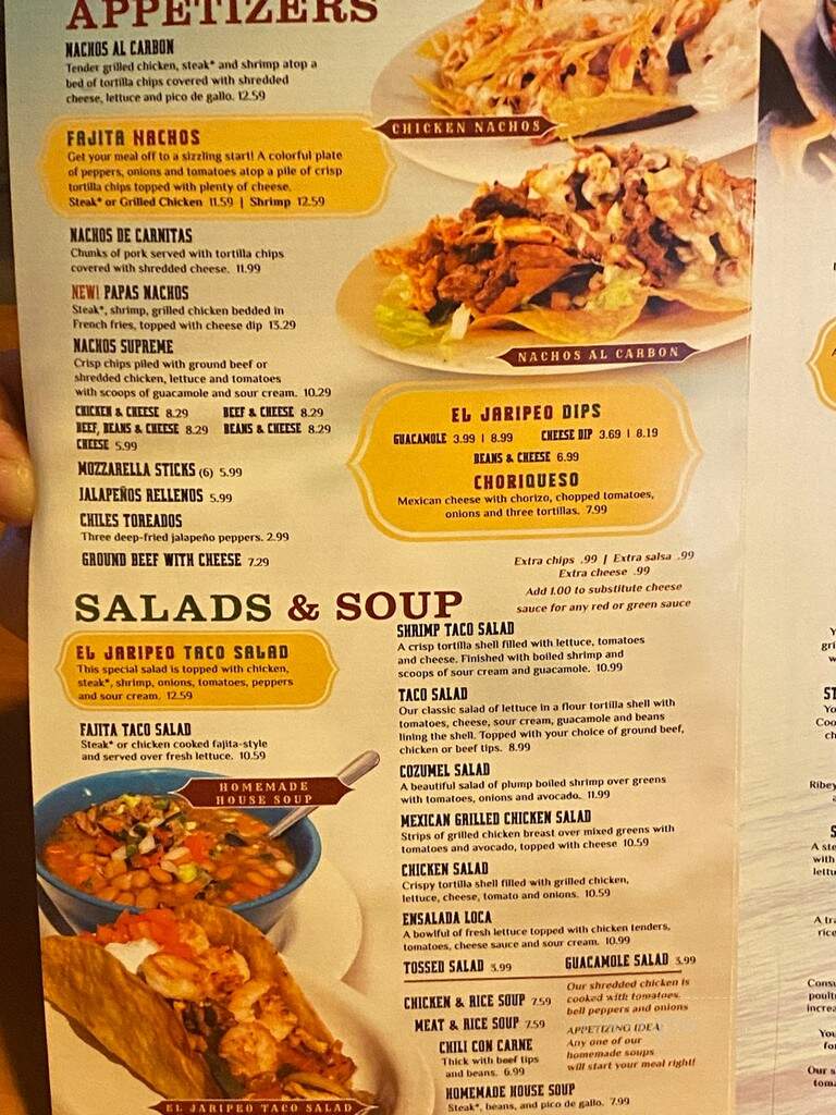 El Jaripeo - Indianapolis, IN menu_pic