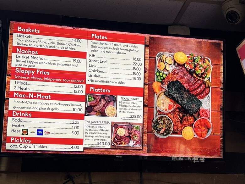 Smokey Joe's Bar-B-Que - Dallas, TX menu_pic