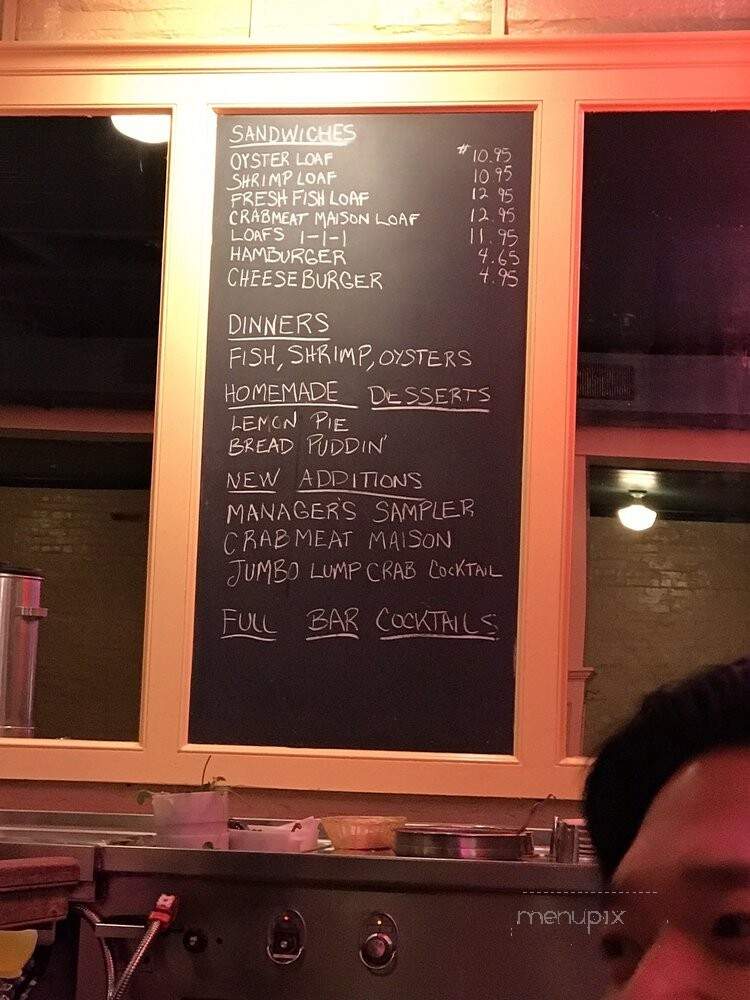 S & D Oyster Co - Dallas, TX menu_pic