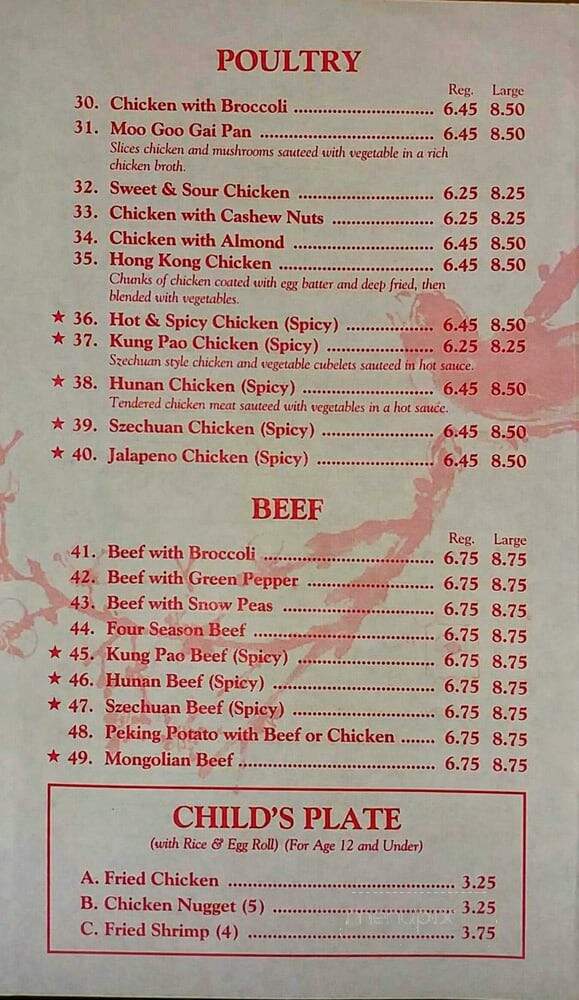 Eggroll Inn - Mesquite, TX menu_pic