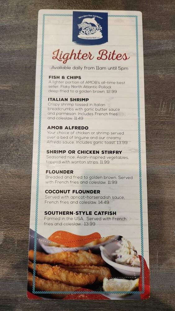 Anna Maria Oyster Bar - Bradenton, FL menu_pic