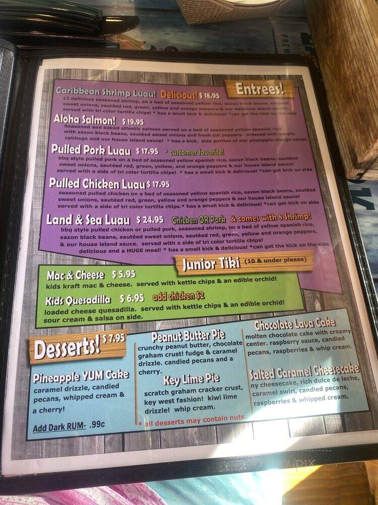Anna Maria Oyster Bar - Bradenton, FL menu_pic