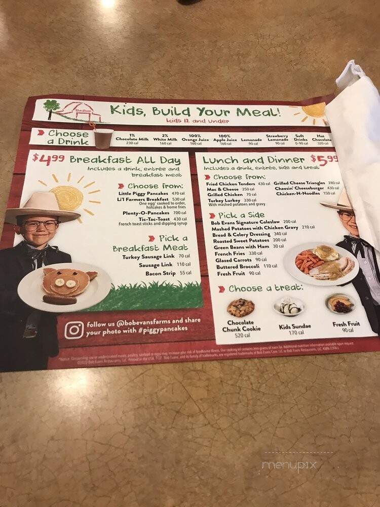 Bob Evans Restaurant - Clermont, FL menu_pic