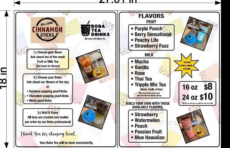 Cinnamon Sticks Restaurant - Inverness, FL menu_pic
