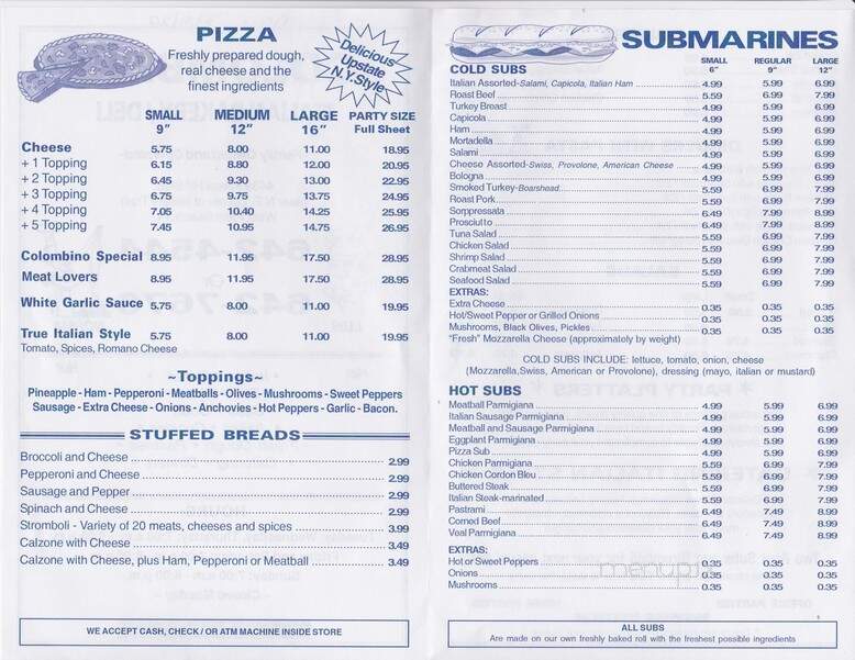 Colombino Italian Bakery-Deli - West Palm Beach, FL menu_pic